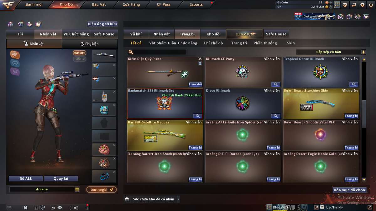 shop acc cf uy tin gia re